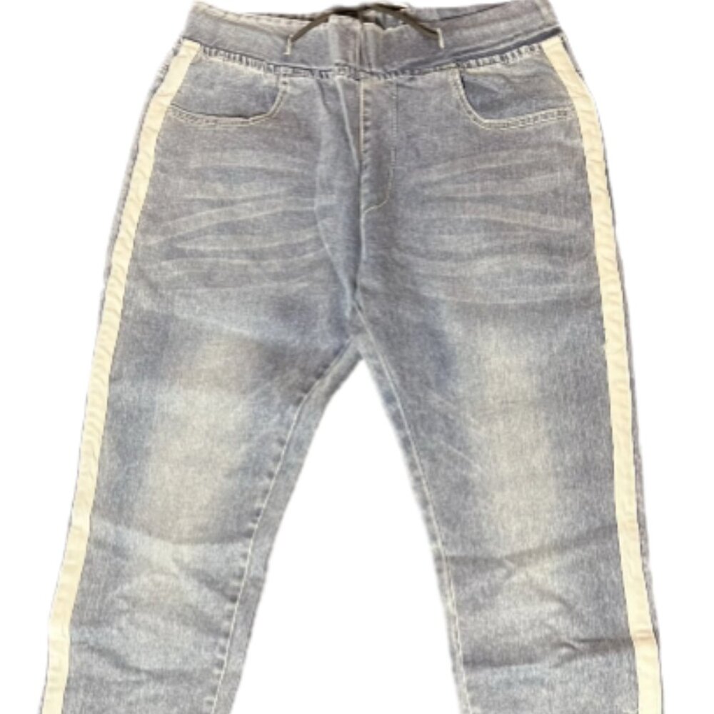 Men's High Street Casual Stretch Denim Jogger Pants